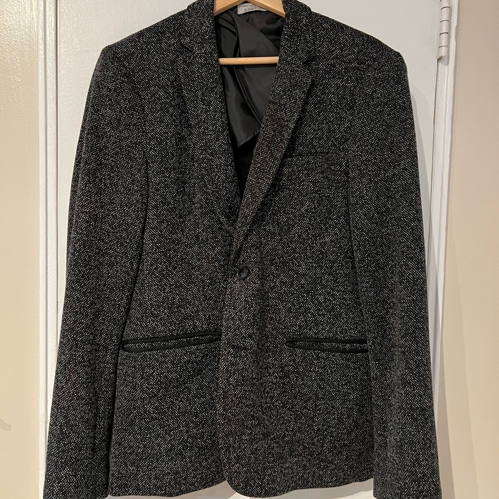 Zara black speckled blazer